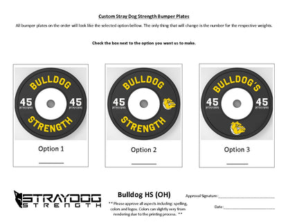 Custom Logo Stray Dog Bumpers/Plates